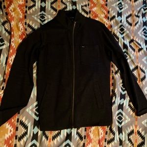 RVCA Mens Long Sleeved Zip Sweater